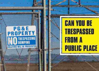 Can You Be Trespassed From A Public Place